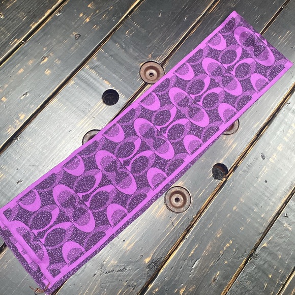 Coach Signature Wool Blend Scarf - Picture 7 of 12